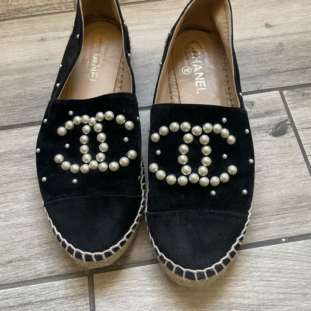 Channel CC Espadrille Flats